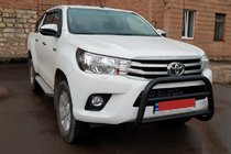 Toyota Hilux 2015- Bull Bar WT007 Black (Stainless Steel) photo 2