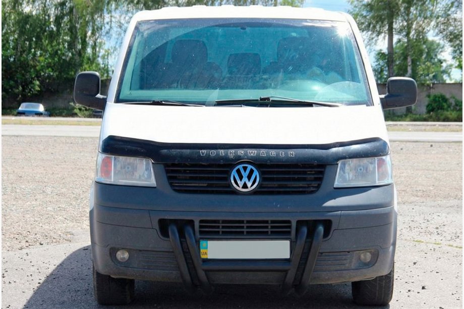 Volkswagen T5 Transporter 2003-2010 Bull Bar ST006-03 Grille Black (Stainless Steel) Photo 7