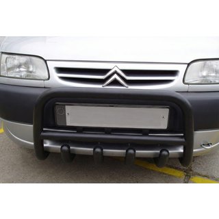 Bull Bar QT006 Black (Stainless Steel) Citroen Berlingo 1996-2008