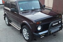 Lada Niva and Urban 1977- Bull Bar QT006 Black (Stainless Steel) photo 1