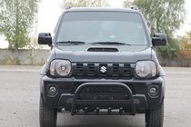Suzuki Jimny 1998-2018 Bull Bar QT006 Black (Stainless Steel) photo 1