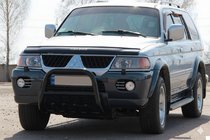 Mitsubishi Pajero Sport 1996-2007 Bull Bar QT006 Black (Stainless Steel) photo 3