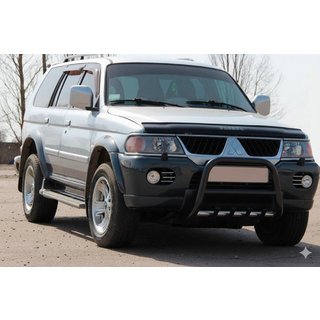 Bull Bar QT006 Black (Stainless Steel) Mitsubishi Pajero Sport 1996-2007 photo 2