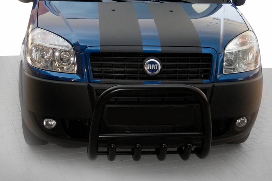 Fiat Doblo I 2005-2010 Front Bar QT006 Black (Stainless Steel) Photo 1