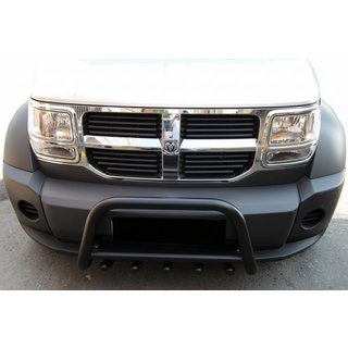 Front Bar QT006 Black (Stainless Steel) Dodge Nitro 2006-2011