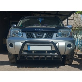 Bull Bar QT006 Black (Stainless Steel) Nissan X-trail T30 2002-2007 photo 1