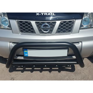 Bull Bar QT006 Black (Stainless Steel) Nissan X-trail T30 2002-2007 photo 2