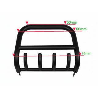 Bull Bar QT006 Black (Stainless Steel) Nissan NP300 1999-2015