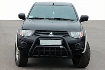 Mitsubishi L200 2006-2015 Black Bull Bar (Stainless Steel) photo 1