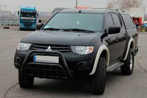 Mitsubishi L200 2006-2015 Black Bull Bar (Stainless Steel) photo 3