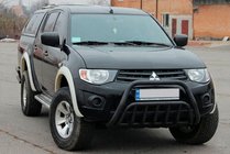 Mitsubishi L200 2006-2015 Black Bull Bar (Stainless Steel) photo 2