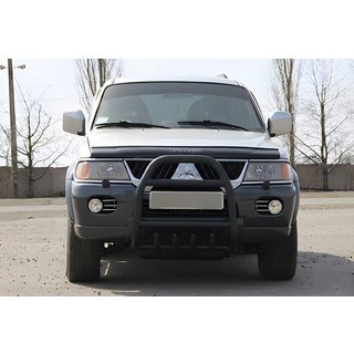 Bull Bar QT007 Black (Stainless Steel) Mitsubishi Pajero Sport 1996-2007 photo 3