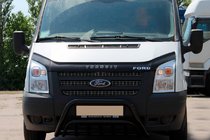Ford Transit 2000–2014 Bull Bar WT002 Black (2006-2014, Stainless Steel) photo 2