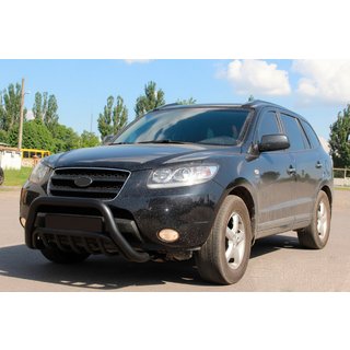 Bull Bar WT002 Black (Stainless Steel) Hyundai Santa Fe 2 2006-2012 photo 1