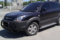 Hyundai Tucson JM 2004- Bull Bar WT002 Black (Stainless Steel) photo 2