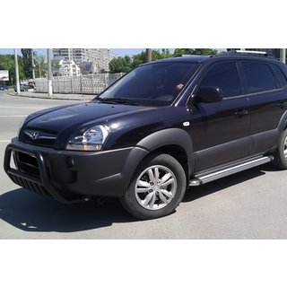 Bull Bar WT002 Black (Stainless Steel) Hyundai Tucson JM 2004- photo 2