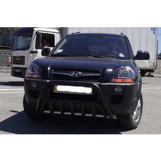 Bull Bar WT002 Black (Stainless Steel) Hyundai Tucson JM 2004- photo 3