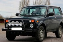 Lada Niva and Urban 1977- Bull Bar QT007 Black (Stainless Steel) photo 4