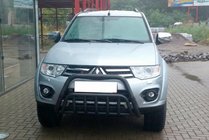 Mitsubishi Pajero Sport 2008-2015 Front Bumper Guard WT002 Black (Stainless Steel) photo 1