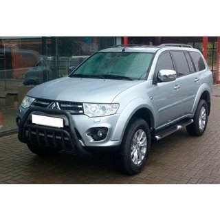 Front Bumper Guard WT002 Black (Stainless Steel) Mitsubishi Pajero Sport 2008-2015 photo 2