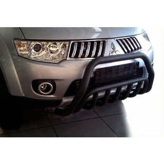 Front Bumper Guard WT002 Black (Stainless Steel) Mitsubishi Pajero Sport 2008-2015 photo 4