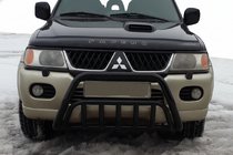 Mitsubishi Pajero Sport 1996-2007 Bull Bar WT002 Black (Stainless Steel) photo 1