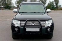 Mitsubishi Pajero Wagon IV 2006-2021 Bull Bar QT007 Black (Stainless Steel) photo 3