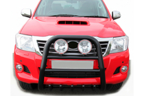 Toyota Hilux 2006-2015 Bull Bar QT007 Black (Stainless Steel) photo 3