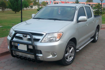 Toyota Hilux 2006-2015 Bull Bar QT007 Black (Stainless Steel) photo 2