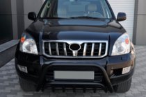 Toyota Land Cruiser Prado 120 2002-2009 Low Bull Bar WT002 Black (Stainless Steel) photo 1