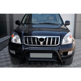Low Bull Bar WT002 Black (Stainless Steel) Toyota Land Cruiser Prado 120 2002-2009 photo 1