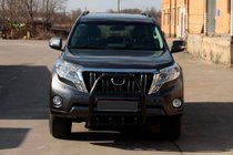 Toyota Land Cruiser Prado 150 2009-2023 Bull Bar QT007 Black (Stainless Steel) photo 3