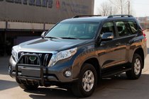 Toyota Land Cruiser Prado 150 2009-2023 Bull Bar QT007 Black (Stainless Steel) photo 2