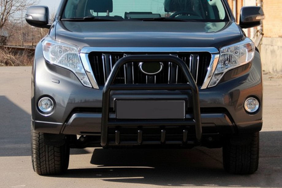 Toyota Land Cruiser Prado 150 2009-2023 Bull Bar QT007 Black (Stainless Steel) Image