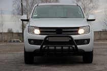 Volkswagen Amarok 2010-2022 Bull Bar WT002 Black (Stainless Steel) photo 2