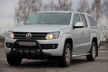 Volkswagen Amarok 2010-2022 Bull Bar WT002 Black (Stainless Steel) photo 1