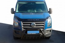 Volkswagen Crafter 2006-2016 Bull Bar WT002 Black (Stainless Steel) photo 1