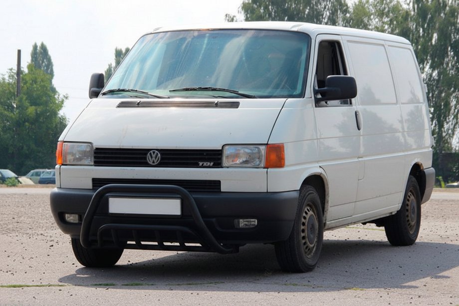 Volkswagen T4 Transporter 1990-2003 Bull Bar WT002 60mm Black (Stainless Steel) Image