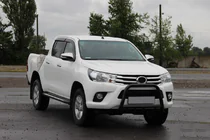 Toyota Hilux 2015- Front Bumper Guard QT008 Black (Stainless Steel) photo 1
