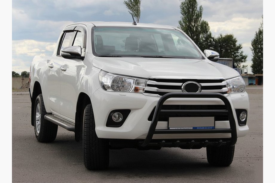 Toyota Hilux 2015- Front Bar WT010 Black (Stainless Steel) Image