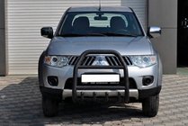 Mitsubishi Pajero Sport 2008-2015 Front Bumper Guard QT007 Black (Stainless Steel) photo 2