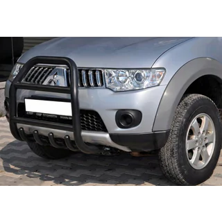 Front Bumper Guard QT007 Black (Stainless Steel) photo 1