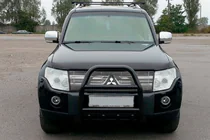 Mitsubishi Pajero Wagon III 1999-2006 Bull Bar QT007 Black (Stainless Steel) photo 3