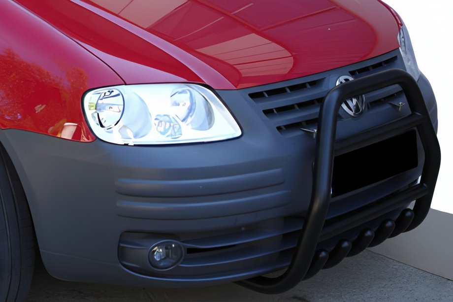 Volkswagen Caddy 2004-2010 Bull Bar QT007 Black (Stainless Steel) Image