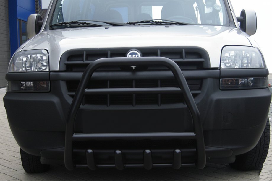 Fiat Doblo I 2001-2005 Front Bar QT007 Black (Stainless Steel) Image