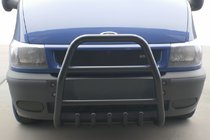 Ford Transit 2000–2014 Bull Bar QT007 Black (2000-2006, Stainless Steel) photo 1