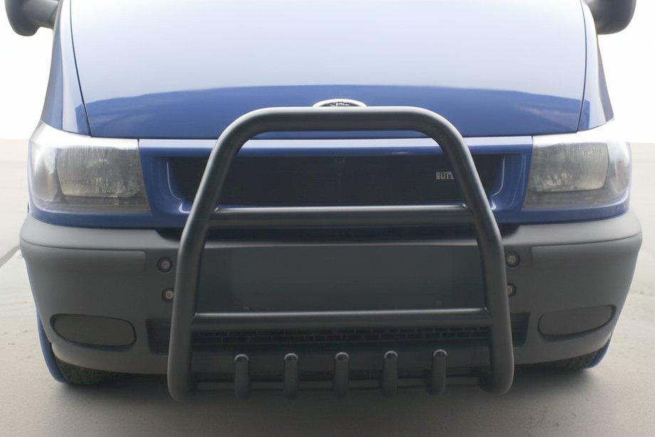Ford Transit 2000–2014 Bull Bar QT007 Black (2000-2006, Stainless Steel) Image