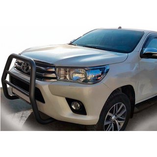 Front Bumper Guard QT007 Black (Stainless Steel)