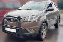 SsangYong Korando 2010-2019 Bull Bar F1-40 Black (Stainless Steel) photo 3