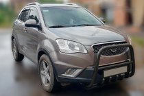 SsangYong Korando 2010-2019 Bull Bar F1-40 Black (Stainless Steel) photo 1